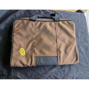 Timbuk2 Brown Padded Laptop Case Briefcase Soft Corduroy Interior 17"